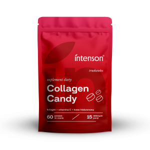 IN-Collagen Candy Truskawka, 60 tabletek