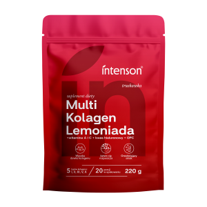 IN-Multi Kolagen o smaku truskawkowym 220g