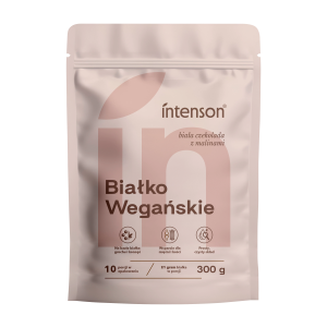 IN-Wegańskie białko o sm. b.czekolady i malin 300g