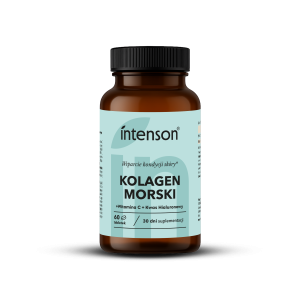 Intenson Kolagen morski + witamina C + kwas hialuronowy 60 tabletek