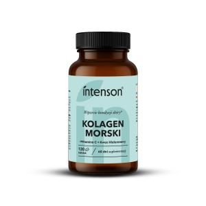 Intenson Kolagen morski + witamina C + kwas hialuronowy 120 tabletek